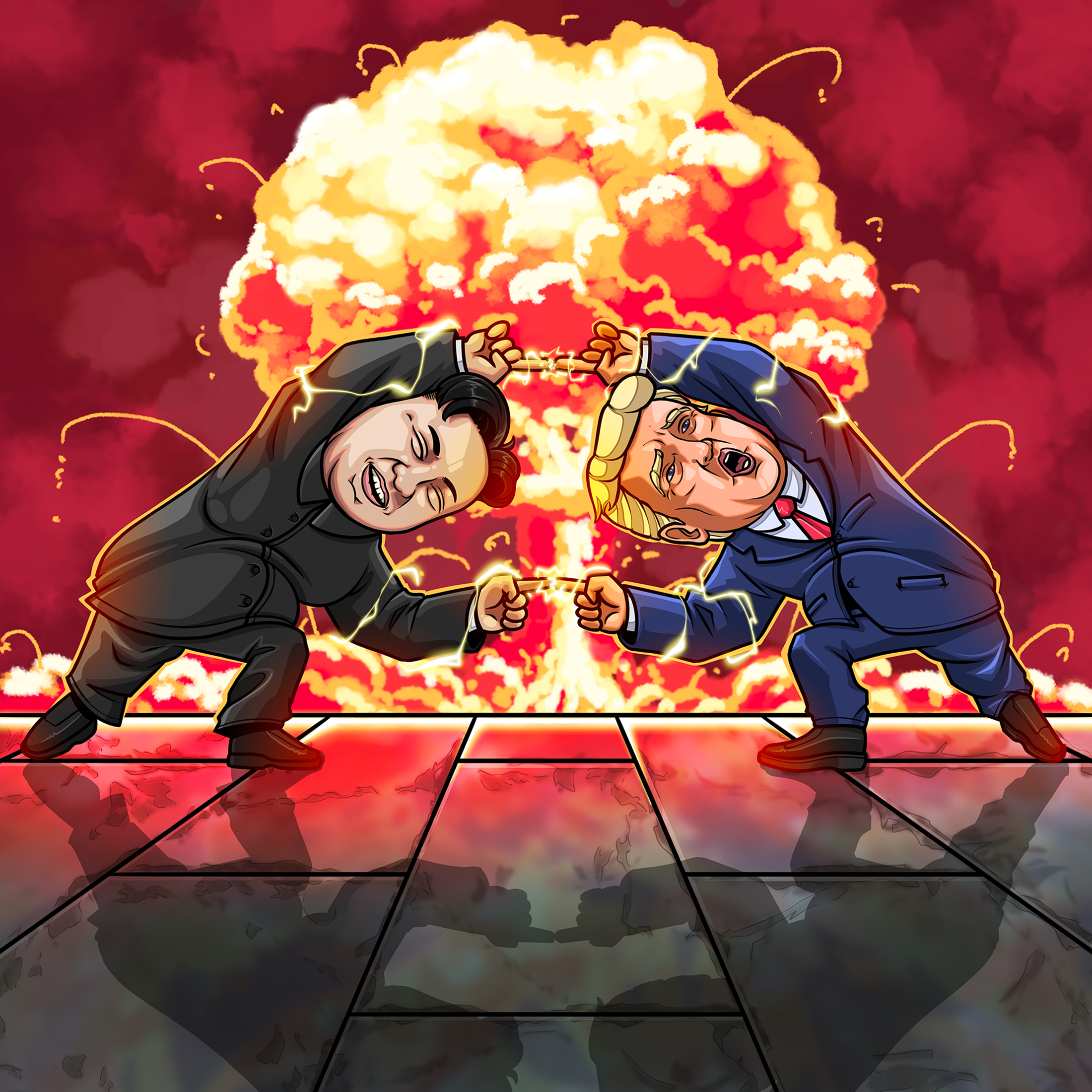 Nuclear arm-wrestle